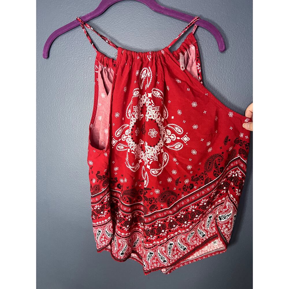 No Boundaries Handkerchief Women's XXL Y2K Red Princess Diaries Inspired Top - Picture 3 of 6